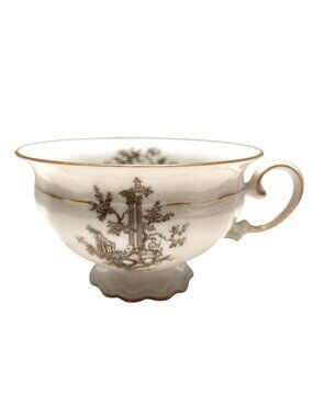 Vintage Royal Heidelberg Fine Bone China Teacup Gold Trim Winterling Germany
